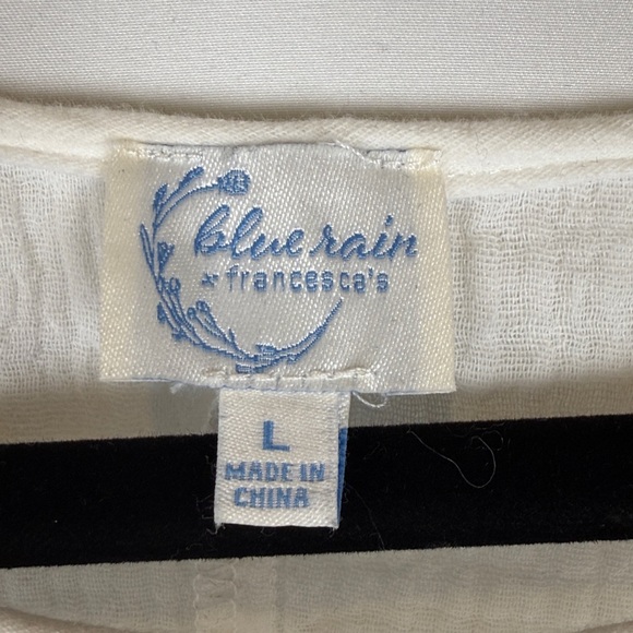 White Ruffled Women's Top - Picture 3 of 4